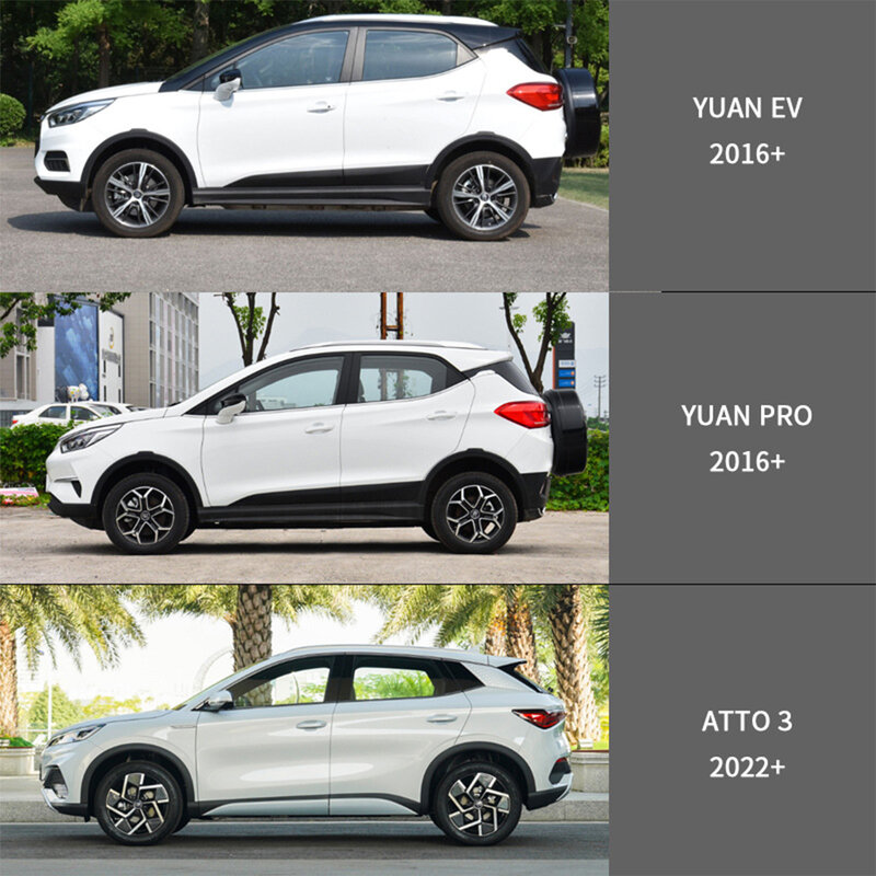 واقي مطر لنافذة السيارة ، واقي طقس ، عاكس واقي رياح ، BYD Yuan Pro EV + ، attho 3-