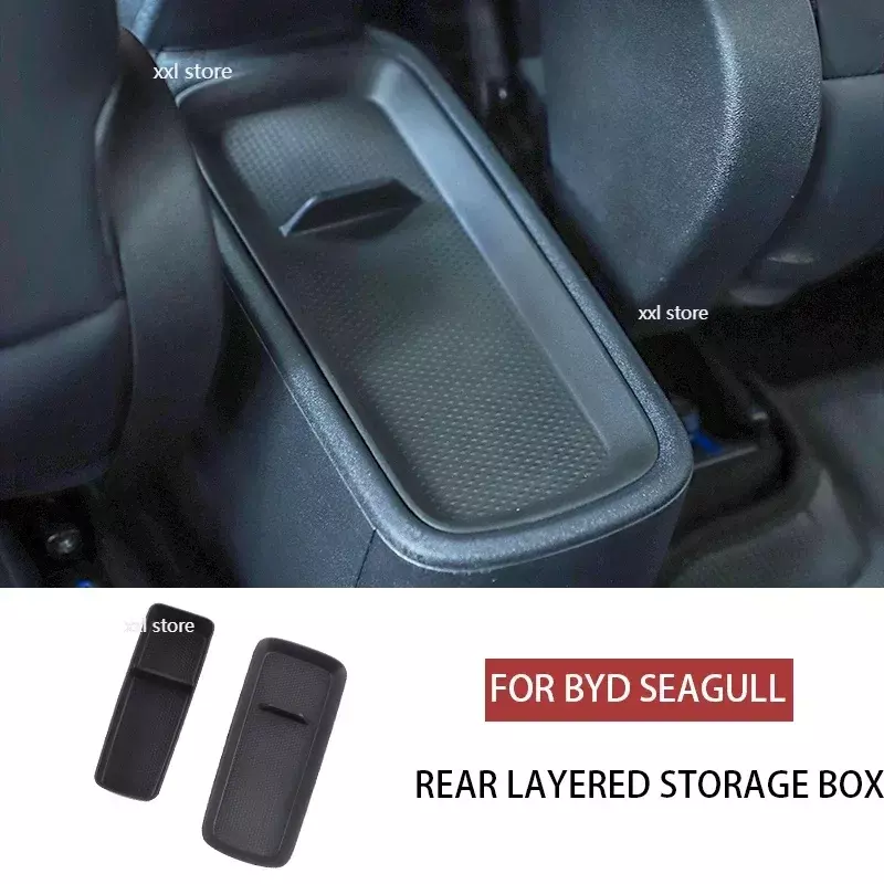 Car Rear Storage Box For BYD Seagull High Quality Storage Box Rear Layered Convenient Storage Box Auto Interior Accessories