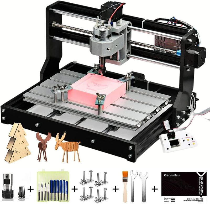 3018-PRO Router Kit GRBL Control 3 Axis Plastic Acrylic PCB PVC Wood Carving Milling Engraving Machine, XYZ Working Area