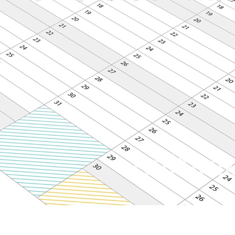 Cały rok 2024 do przeglądania kalendarza Kalendarz ścienny 50x30cm trwa 1. 2024- 12. 2024
