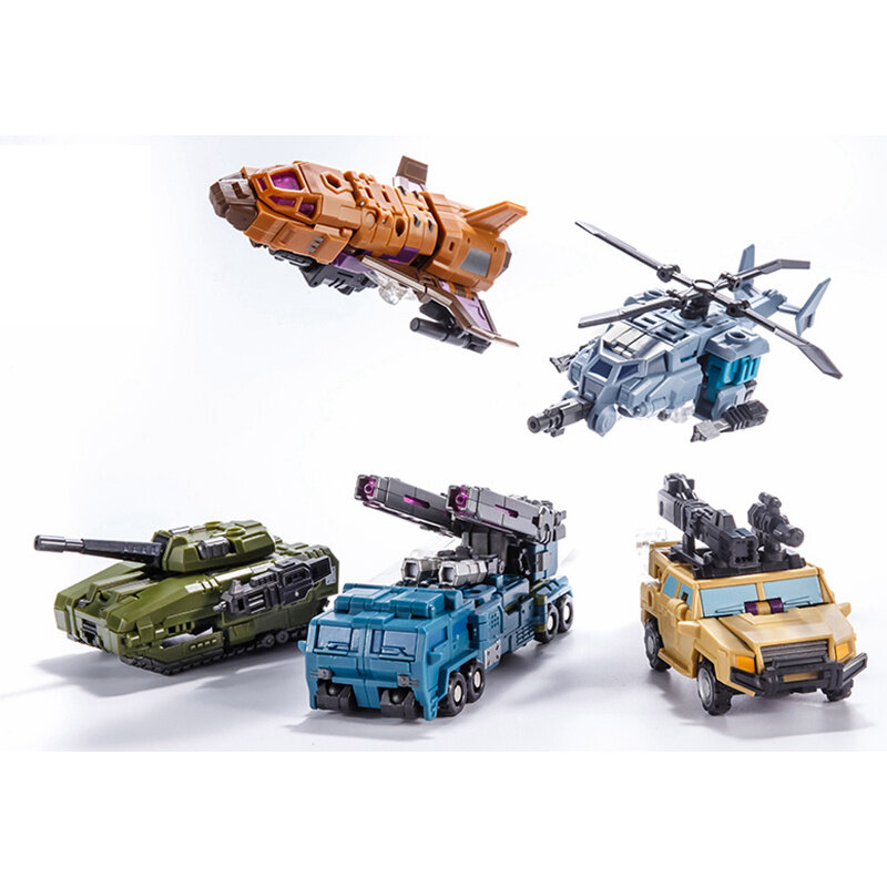 PocketToys-figuras de acción 5 en 1 de gran tamaño, juguetes de Robot transformable, Bruticus 5 en 1, G1, PT-05, PT05, 27CM