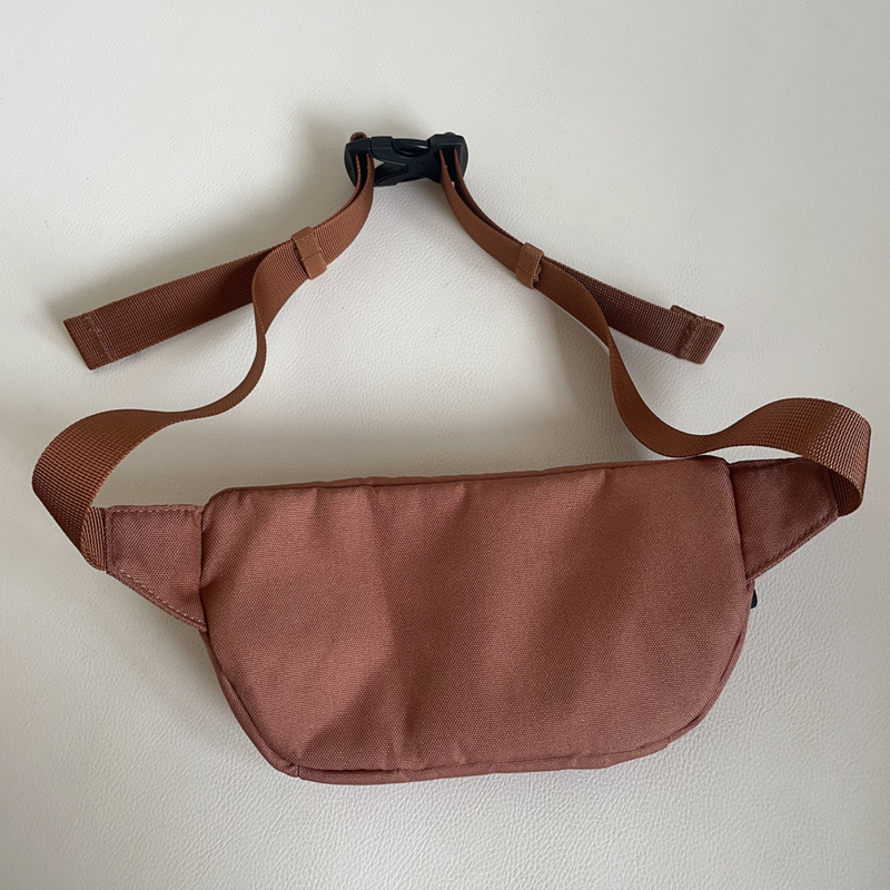 Solid color children's adult mobile phone bag chest bag outdoor leisure diagonal cross bag waist bag