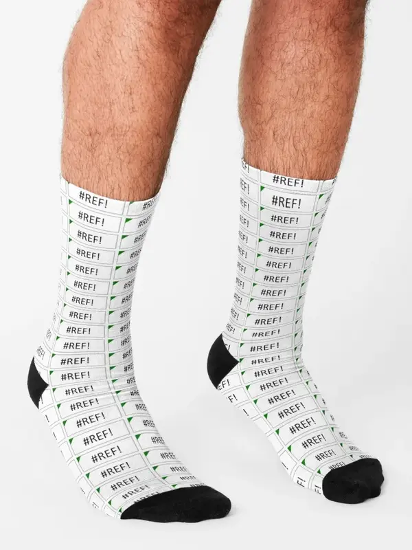 ¡Excel # REF! Calcetines de fútbol estéticos para hombres y mujeres, calcetines cálidos de lujo, regalos de invierno, Error