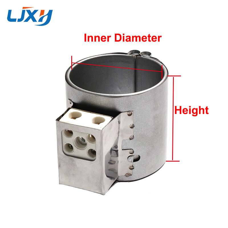 LJXH-calentador eléctrico Industrial de banda de Mica, elemento de calefacción electrónico con junta tórica, 220V, aluminizado, 1300W-2000W, ID145mm, 100-150mm de altura