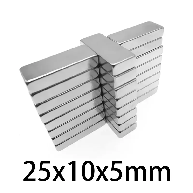 25X10X5 Mm Blok Sterke Permanente Neodymium Magneet 25X10X2 25X10 10 25*10*3 25*10*4 15X10X1 15X10X10X2 15X10X3 15X10X5 15X10X10