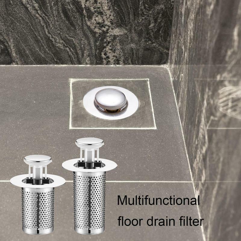Filtro di scarico a pavimento tappo di perdite per lavabo tappo per lavabo tappo per capelli profondità filtro per lavabo doccia forniture vasca da bagno