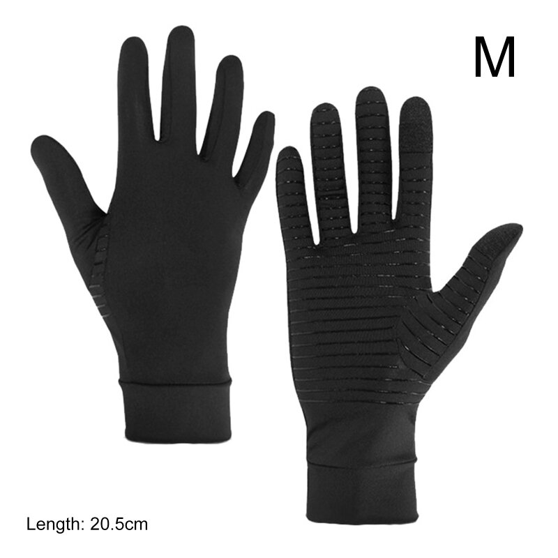 Compression Gloves for Women Men, Hand Pain Swelling and Carpal Relieve Full Finger Gloves for Tablets