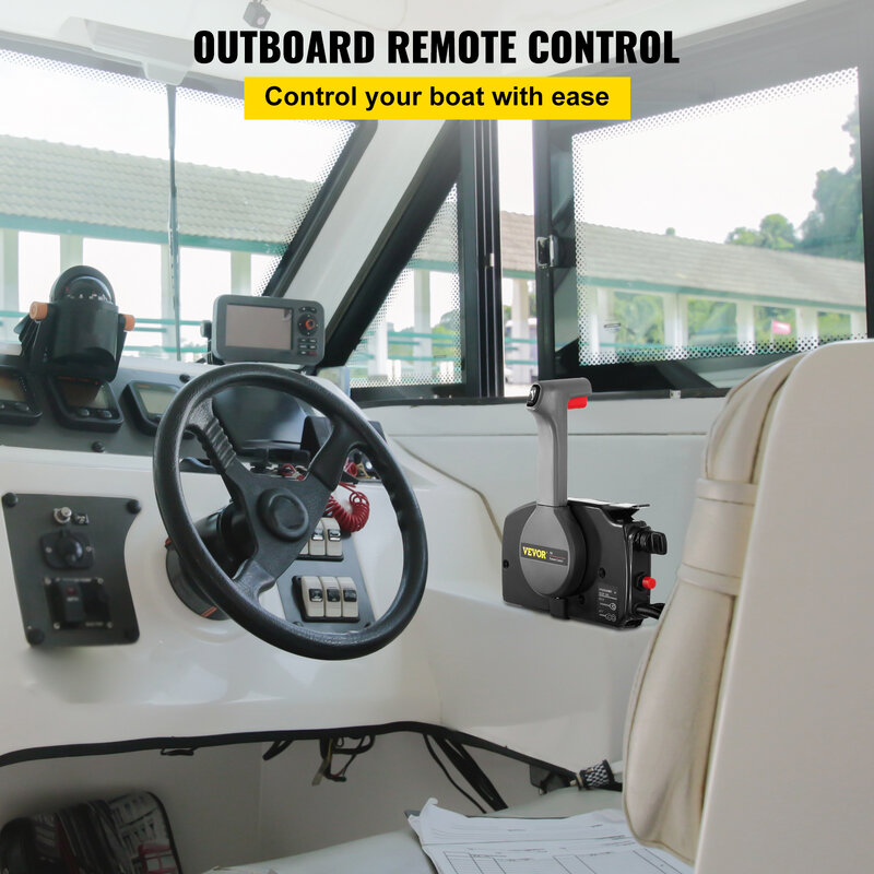 Подвесной пульт дистанционного управления VEVOR 703-48207-22 для мотора Yamaha с рычагом переключения передач аксессуары для лодок 10-контактный ремеш...