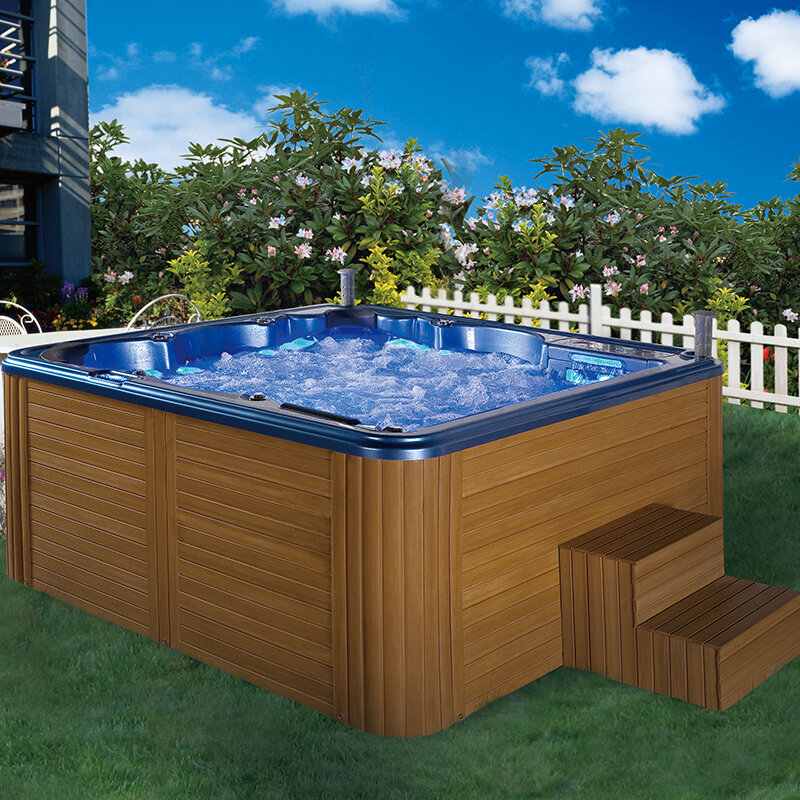 Spa de natation Hydrorelax pour grande famille, bain à remous, spa à jet, bain à remous, massage en acrylique, piscine extérieure, luxe, 6 personnes