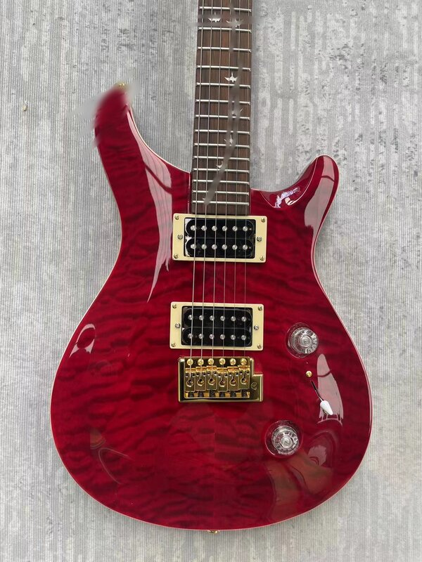 P R$ логотип для гитары, корпус из красного дерева, фингерборд из палисандра. Крупный цветочный шпон, сделано в Китае, бесплатная доставка