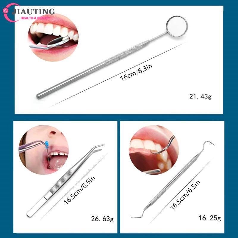 3/4/5 szt. Dentysta skrobak do czyszczenie zębów narzędzi ze stali nierdzewnej narzędzia stomatologiczne zestaw higieniczny