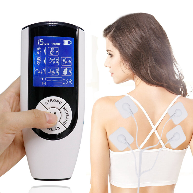 Almohadillas de electrodos de repuesto para estimulador muscular, parche masajeador, 4x4/5x5cm, 10 o 20 unidades
