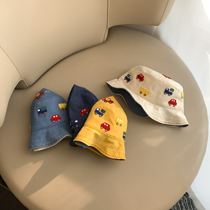 Topi nelayan bayi lucu, topi perjalanan anak-anak baru topi matahari anak laki-laki topi Pot bayi tren musim panas