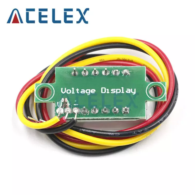 0,36 Zoll 0.36 "Digital voltmeter rot grün blau DC 2,5-40V 0V-V Zeilen 3-stellige Spannungs anzeige Anzeige LED-Farbe