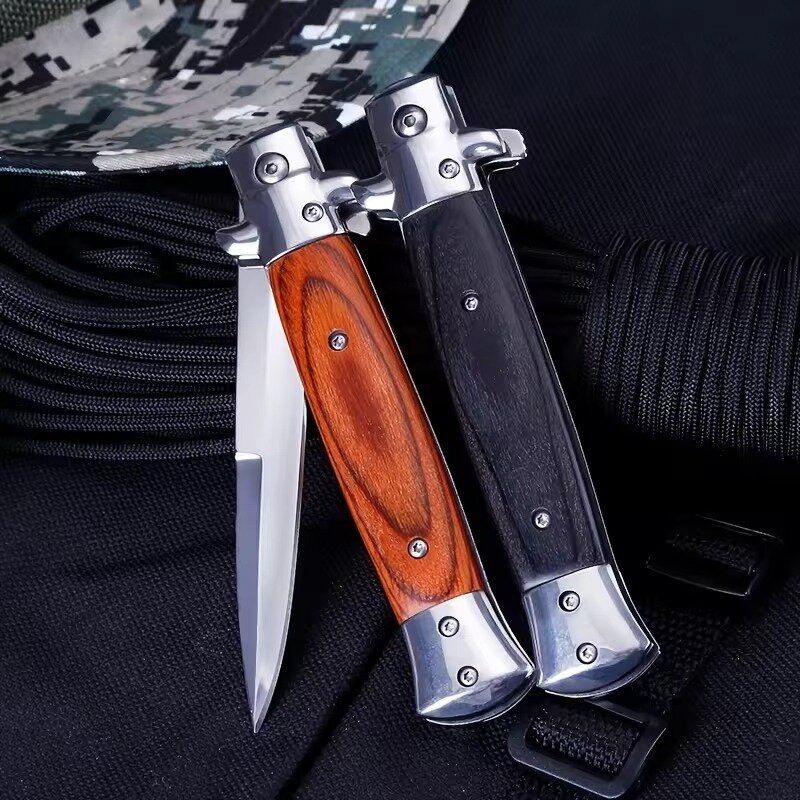 High Hardness Stainless Steel Folding Knife Creative Portable Pocket Knife For Outdoor Camping Hunting