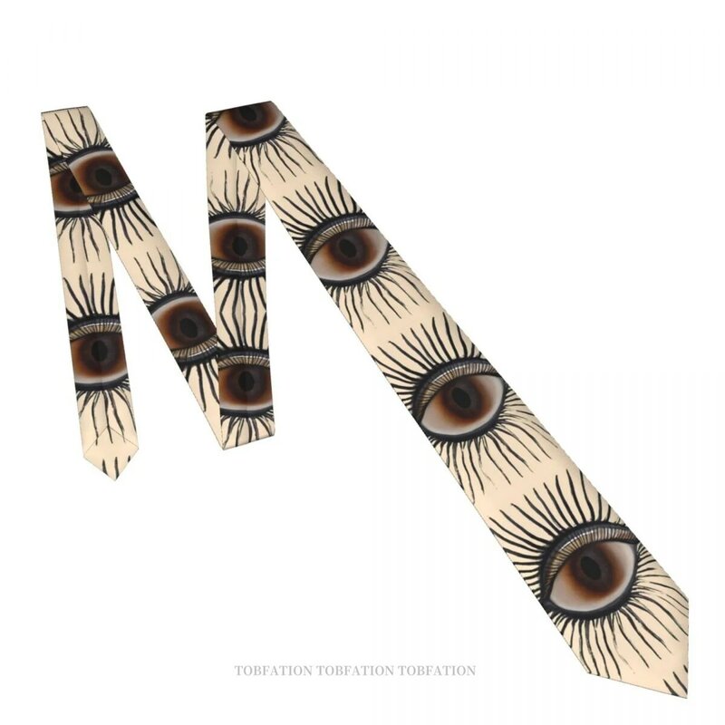 Eye Illuminati New 3D Printing Tie 8cm di larghezza in poliestere cravatta accessori per camicie decorazione per feste