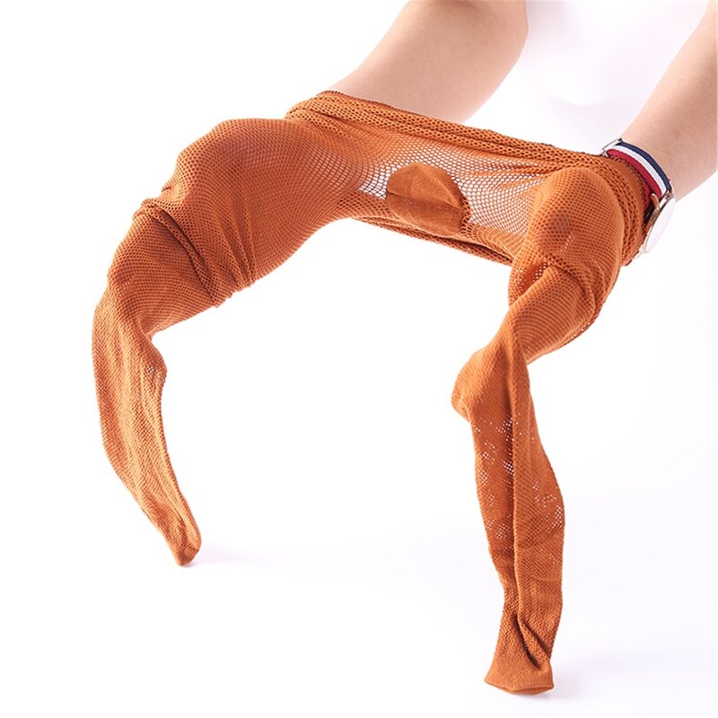 Calze a rete da ballo latino calze per ballerino balletto senza cuciture scava fuori il foro in rete calze collant con piedi da donna