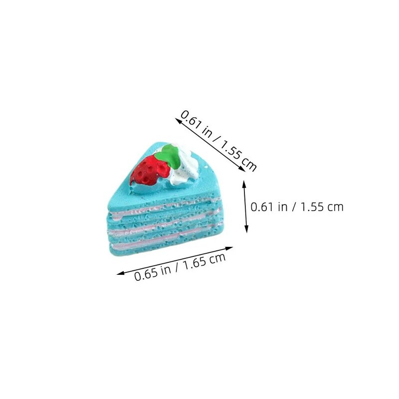 حلية راتنج طعام مصغرة ، نموذج صغير للكعك ، محاكاة مصغرة ، منزل حلوى