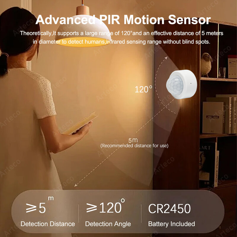 Zigbee 3.0 Smart Pir Motion Sensor movimento rilevatore a infrarossi del corpo umano sensore di allarme di sicurezza funziona con EWelink Home Assistant