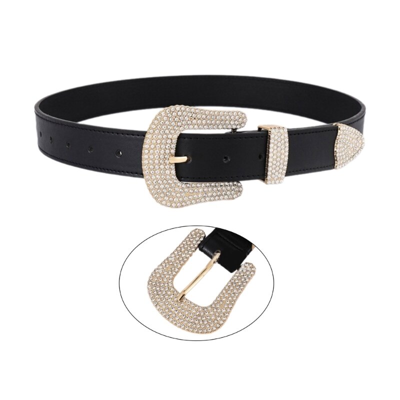 Punk PU-riem voor jeans Rock and Roll riem tailleband