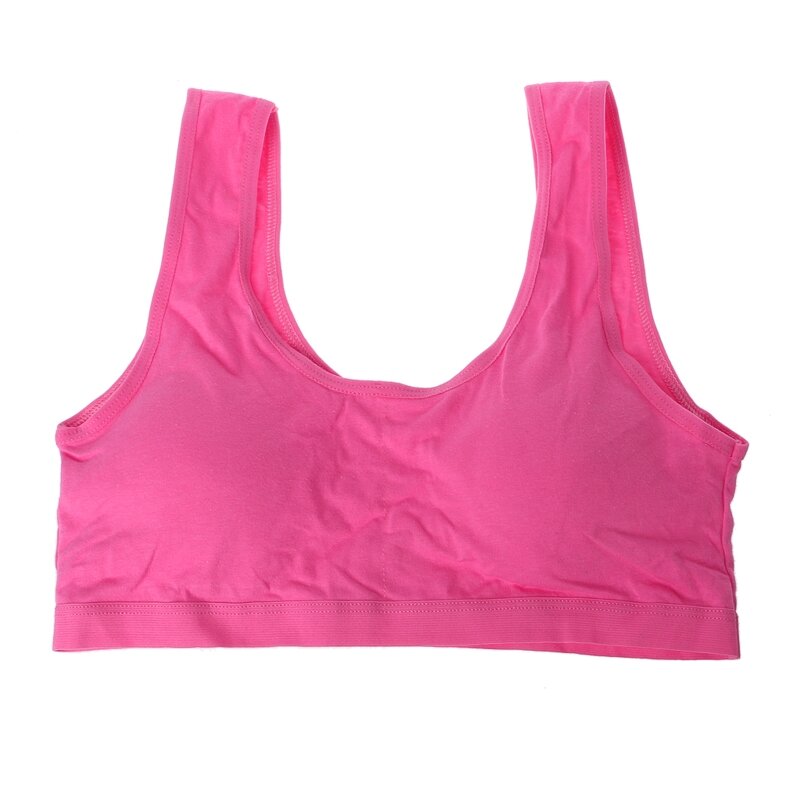 เสื้อชั้นในสำหรับฝึกซ้อมสำหรับวัยรุ่นหญิงผ้าฝ้าย Bra หกสี U-Back Yoga Sports Bra