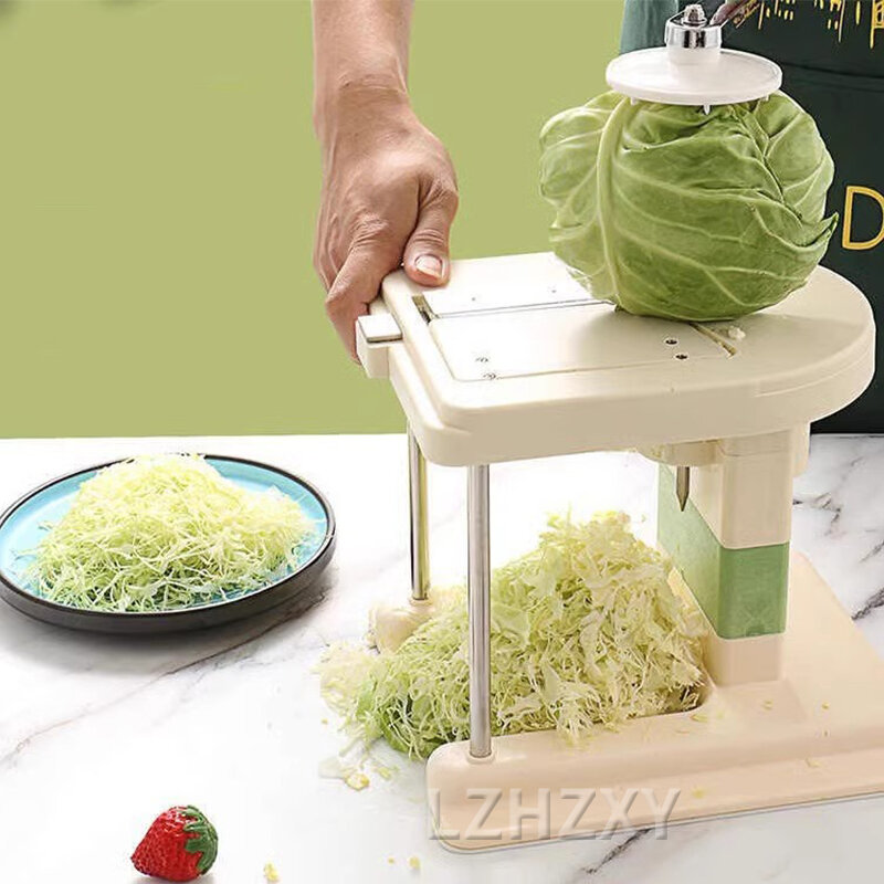 Rallador de manivela manual, picadora de alimentos multifuncional, trituradora de verduras con mango para ensalada de cebolla y repollo
