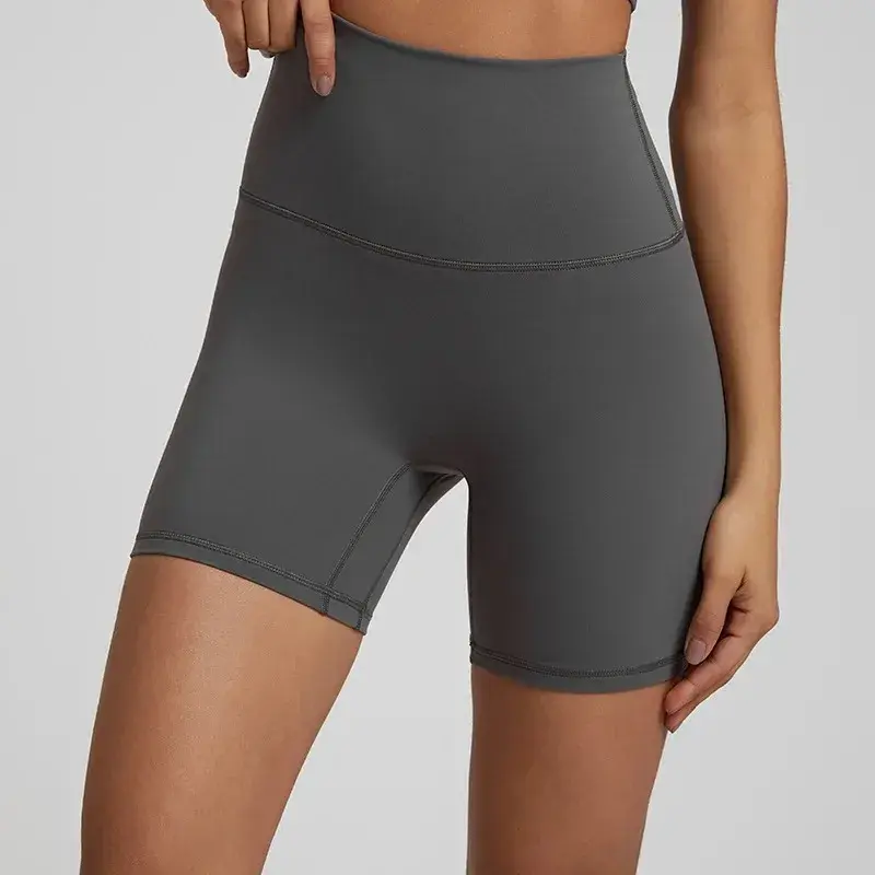 Lemon celana Legging pendek untuk wanita, olahraga Fitness lembut kompresi Gym pinggang tinggi Yoga bersepeda latihan komprehensif Jogging