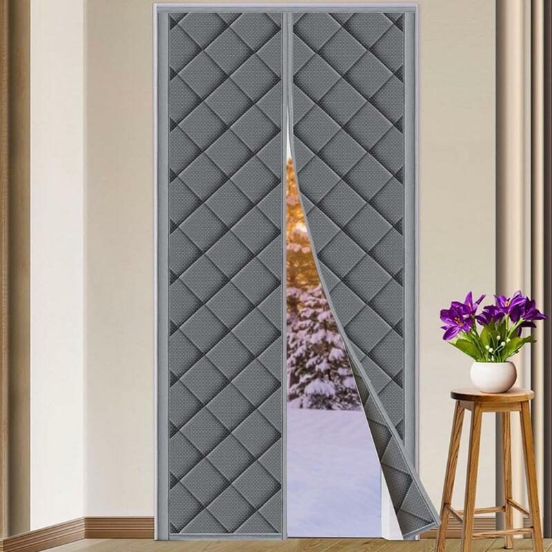 Insulated Door Curtain Insulated Thermal Door Curtain with Windproof Waterproof Protection for Winter Privacy Punch-free Fasten