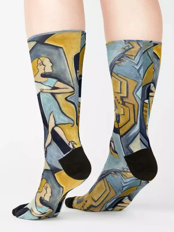 Крутые носки для танго, забавные носки, яркие подвязки, женские носки для мужчин