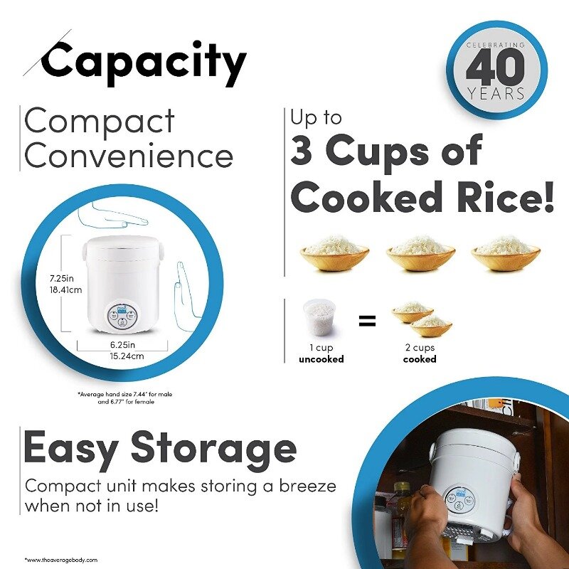 Aroma 3-Cup Digital Cool Touch Rice Cooker