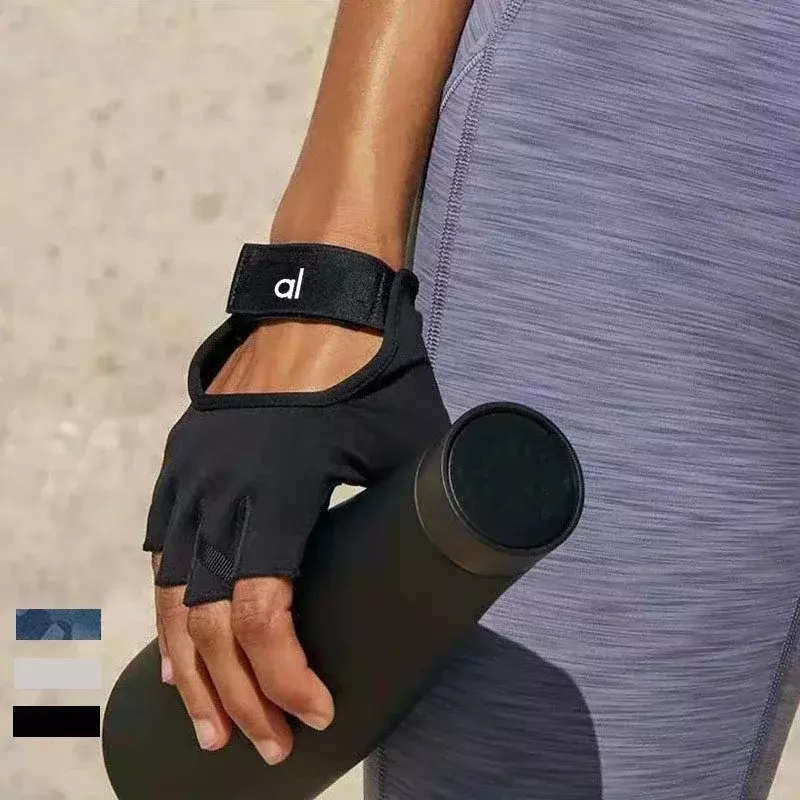 Guanti da Yoga per uomo e donna guanti sportivi antiscivolo Anti cococooning Wear-guanti da allenamento traspiranti Fitness mezze dita Fitness