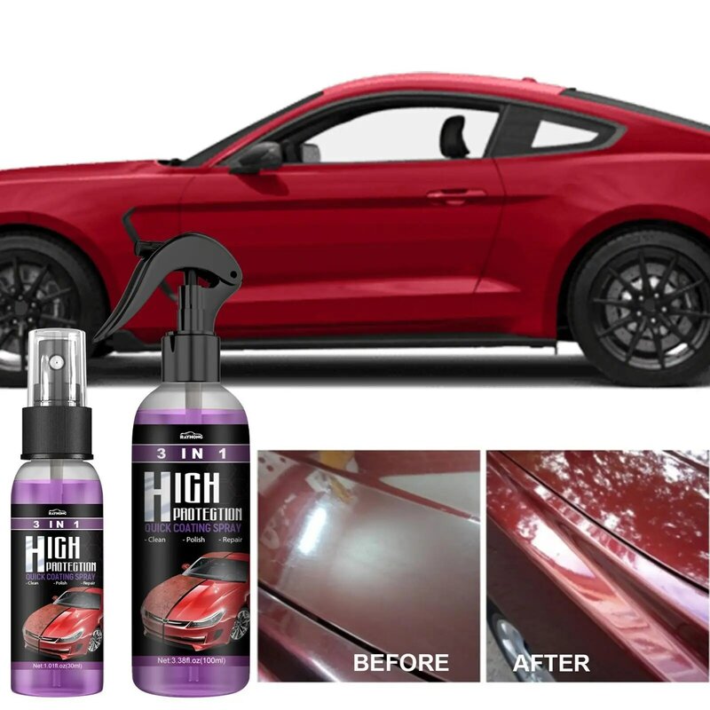 Alta Proteção Quick Coating Spray, Removedor de carro polonês, Reparação de pintura do carro, High Scratch, D8G4