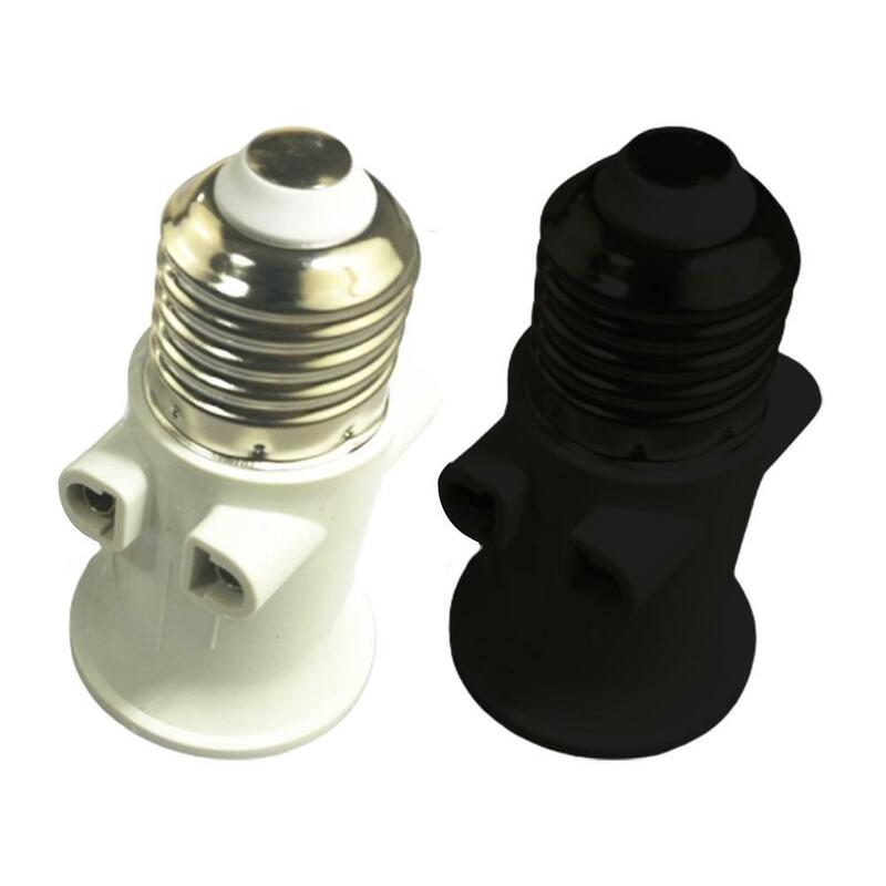 Europeu à prova de fogo Plug Connector, E27 Bulb Adapter, Suporte da lâmpada, Base Socket Conversão, Acessórios de iluminação, 100-240V, 4A, EU