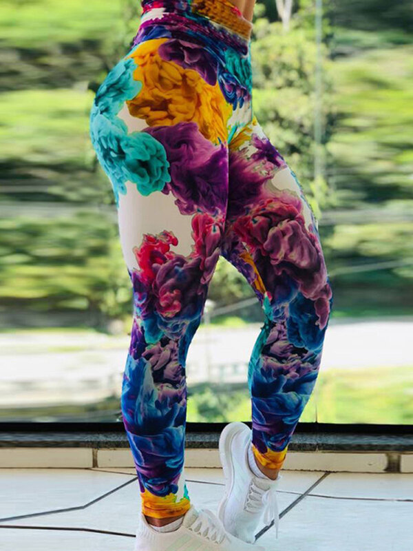 High Waisted Elastic Slim Push Up Athletic Yoga Pants New Women Workout Leggings Sexy Trouser Sports Leggins