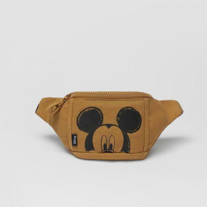 Детские Поясные Сумки Disney с Микки, модная коричневая поясная сумка для мальчиков, новинка 2021, нагрудные сумки, модная брендовая детская сумка через плечо