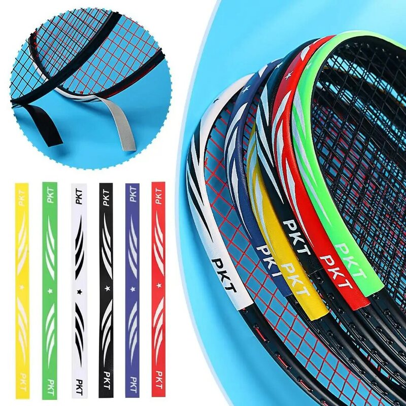 Auto-adesivo Badminton Racket Head Protector Tape, PU Anti Paint Off, Resistente ao desgaste, Equipamento desportivo, Acessórios