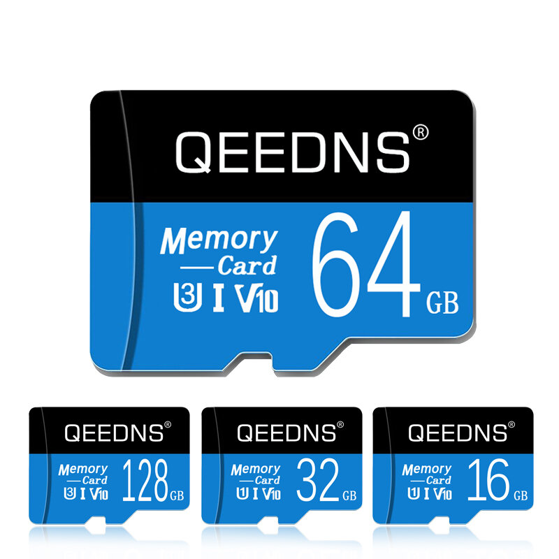 Tarjeta microSD TF de alta velocidad, 32 gb, 16gb, 8gb, UHS-I, 64gb, 128gb, 256gb, 512gb, U3, adaptador gratis para cámara