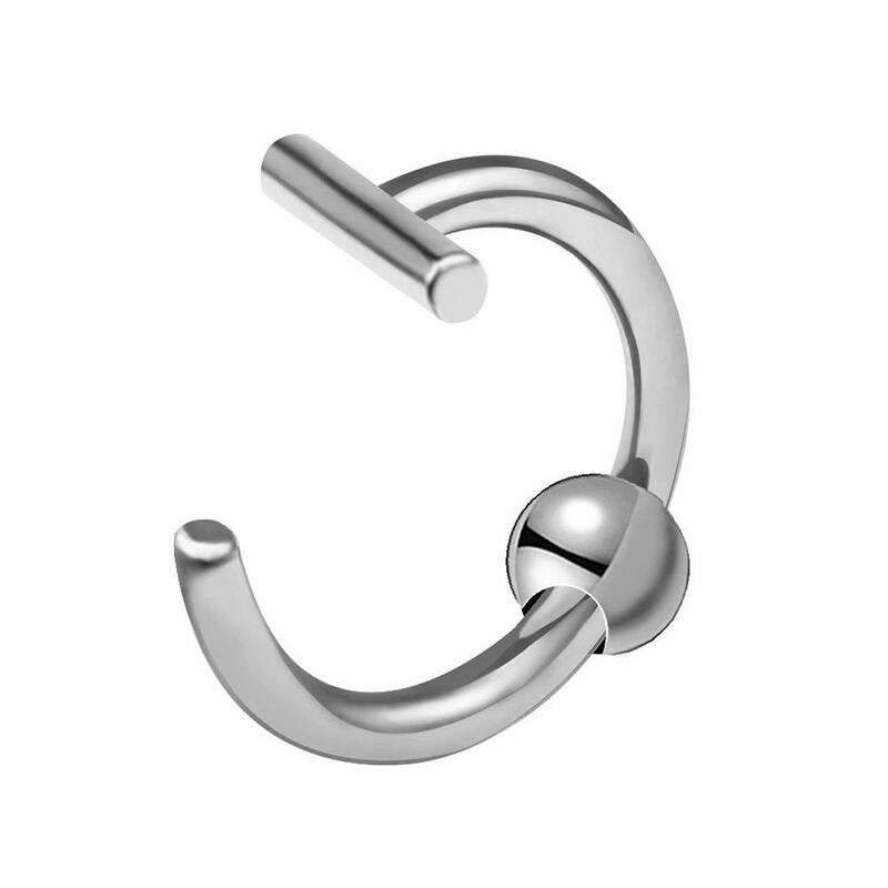 1 шт., серьги-кольца из нержавеющей стали