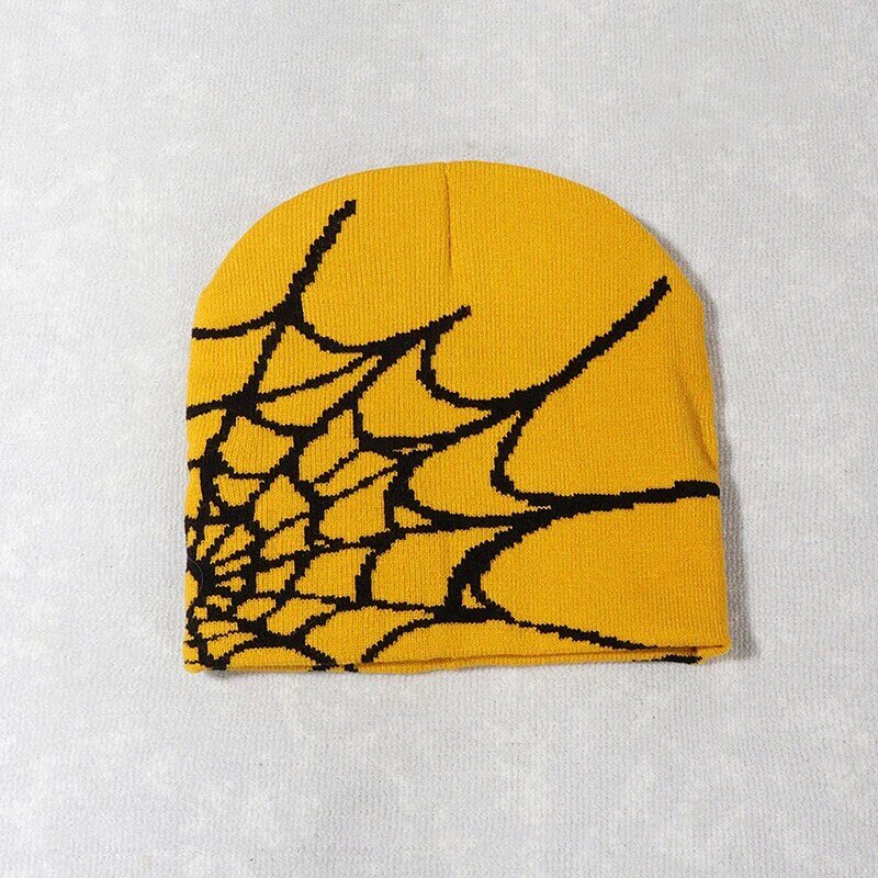 Bonnets brodés araignée de dessin animé pour femmes, bonnet, casquette, laine douce, hiver, nouveau, 2023
