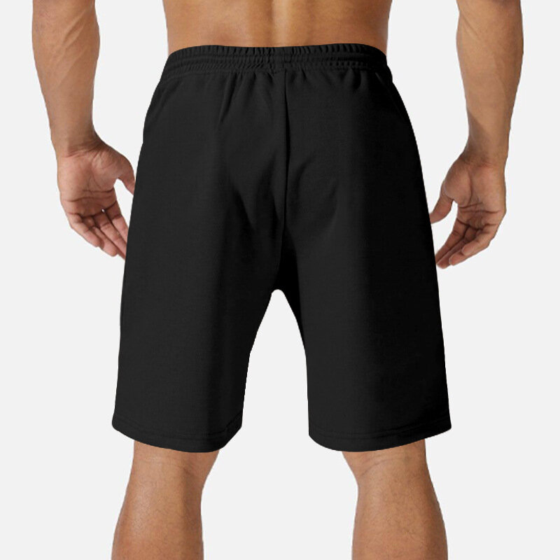 Летние свободные шорты 2024, мужские спортивные пляжные модные повседневные уличные шорты с пятиконечными отверстиями