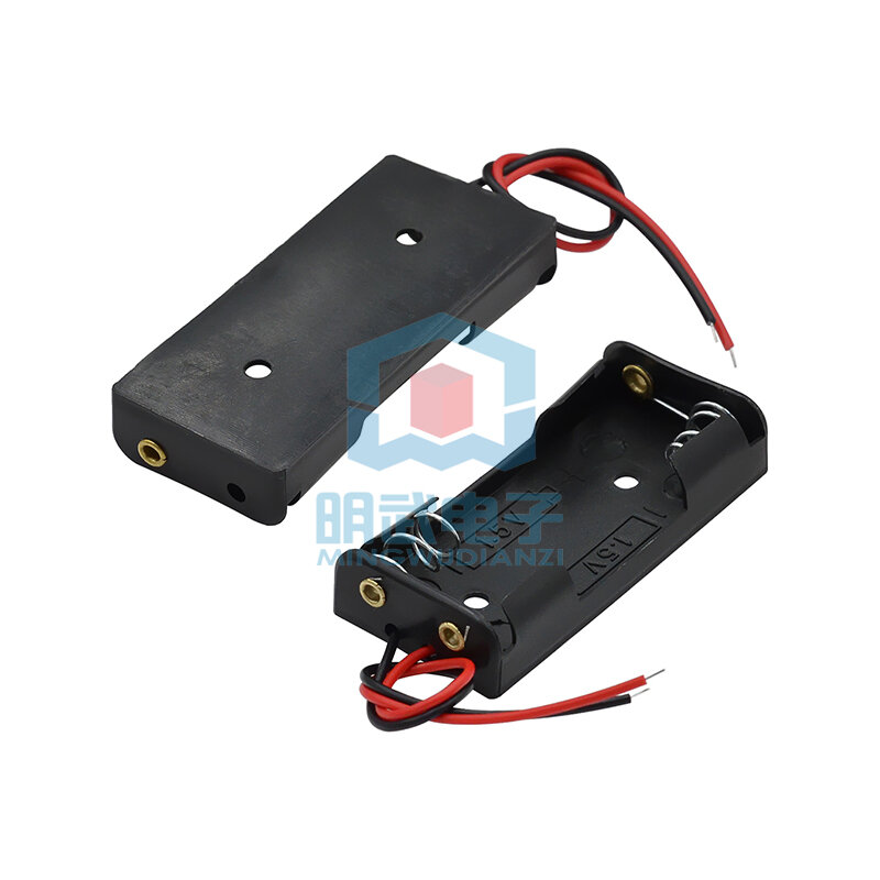 No. 5 2-section Battery Box Without Cover AA Type-No. 5 Two-section Battery Box Without Cover Flat Row 3V Series with Wire