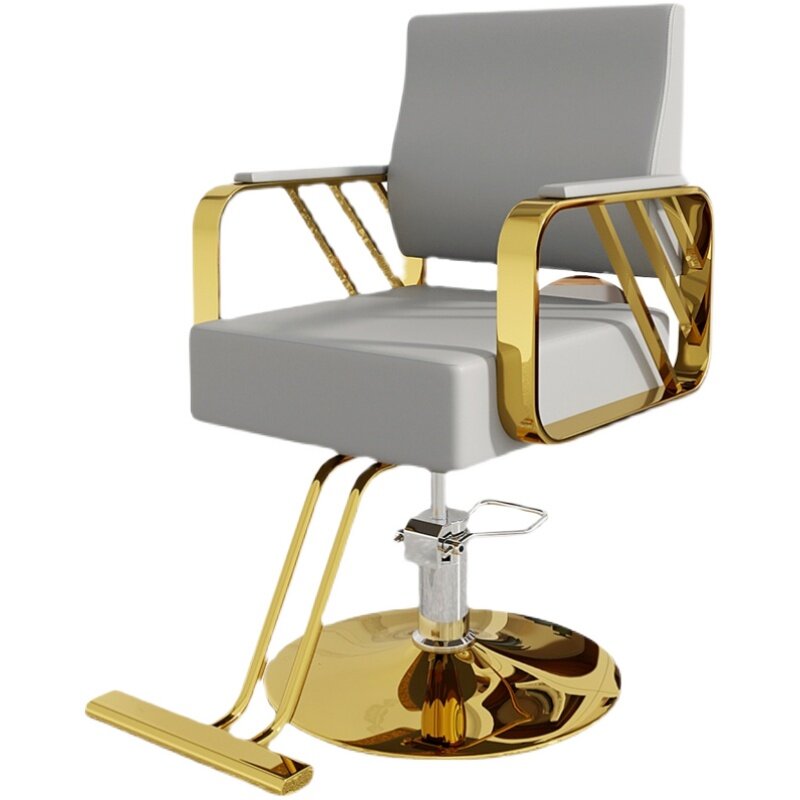 Cadeiras ergonômicas vintage do barbeiro, roda cosmética, cabeleireiro, composição, estética, mobília de salão, YX50BC