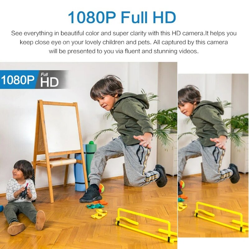 HD 1080p Mini-WLAN-Kamera Home Baby Sicherheits überwachung Nachtsicht-Camcorder Wireless-Sicherheits schutz Surveil IP-Kamera