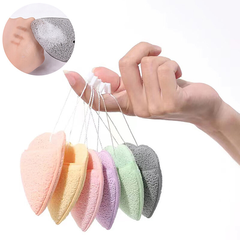 Natural Exfoliating Face Wash Cleansing Puff Flutter Sponge Deep Remover To Black Headband Cosmetic Sponges Facial Clean Tool