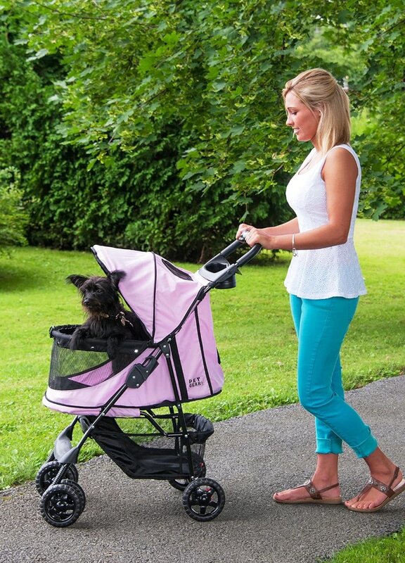 Детская прогулочная коляска для собак и кошек, без молнии, легко складывается, со съемной подкладкой