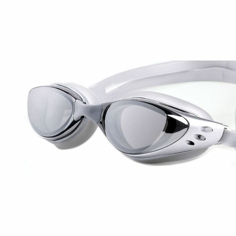 Wodoodporne okulary pływackie Unisex anty-uv regulowane galwanizacja gogle silikonowe zapobiegające wyciekom okulary pływackie do pływania