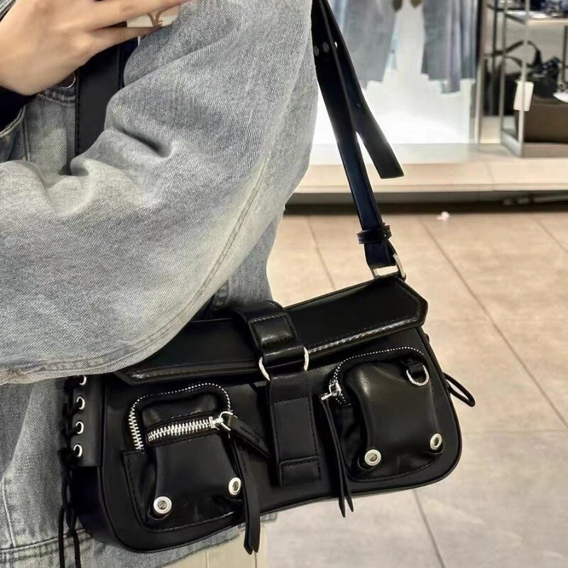 Fashion Luxury Bag Woman Pillow Handbags Female Vintage PU Leather Crossbody Bags with Short Handle Trend Shoulder Bags сумка