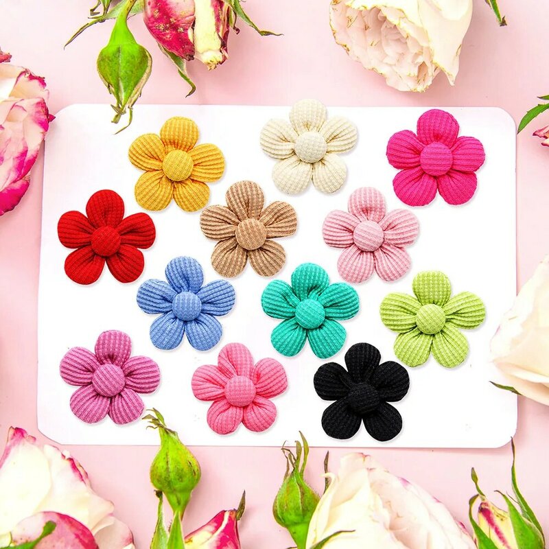 50PCS Dog Hair Bows Fashion Cute Bows For Dogs Cotton Pet Dog Hair Accessories Pet Dog Grooming Bows Dogs Accessories