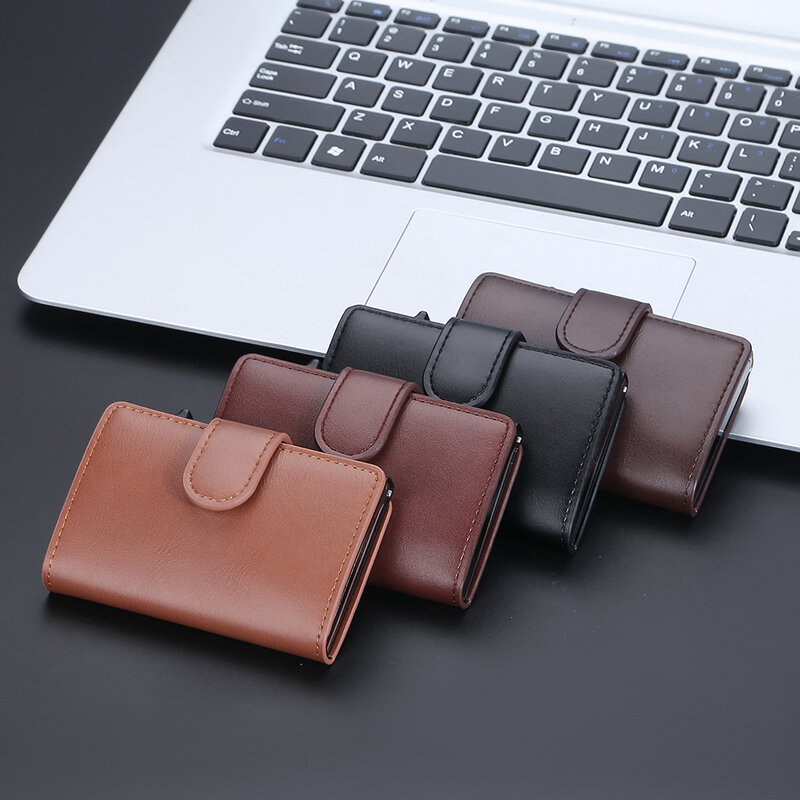Unistybag-男性用カードホルダー,RFIDロック,ファッション財布,スリムな財布,カードホルダー