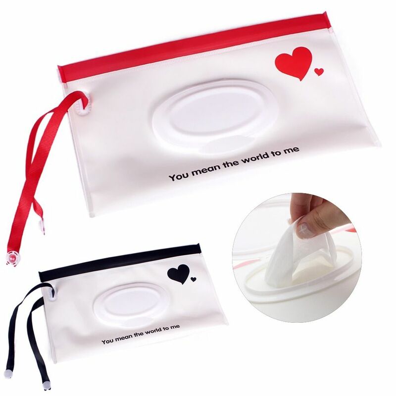 Snap-Strap Baby Product Stroller Accessories Carrying Case Portable Wet Wipes Bag Tissue Box Wipes Holder Case Cosmetic Pouch